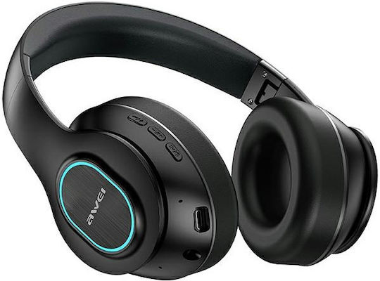 Awei A100BL Bluetooth Wireless Over Ear Headphones with Radio with 12 hours of Operation Black