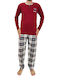 Men's Basketball pajamas burgundy W23