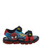 Kinder Sandalen 13SP3N08LA mit Klettverschluss & Lichtern Blau