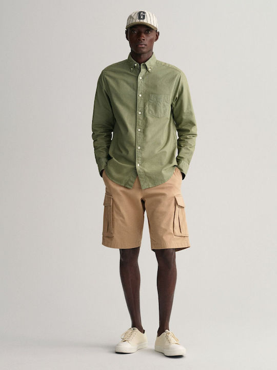 Gant Men's Shirt Long Sleeve Green