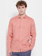 FBM007-00105 Long-sleeved Linen Shirt Terracota