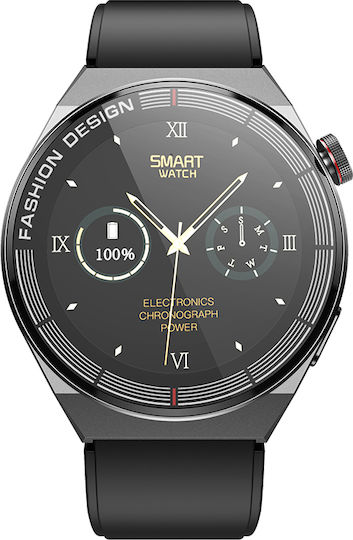Borofone BD2 Smartwatch με Παλμογράφο (Μαύρο)