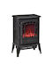 HomCom Boden Elektrischer Kamin 2000W 39x56cm Schwarz