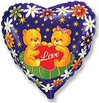 Balloon Foil Valentine's Day Heart Multicolour 46cm