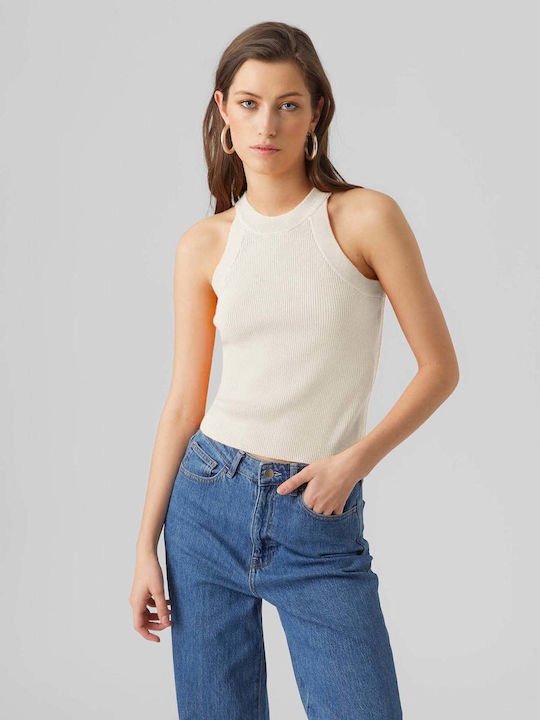 Vero Moda Γυναικείο Crop Top Αμάνικο Καλοκαιριν...