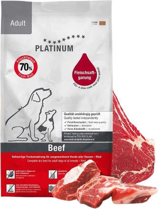 Platinum Pet Food & Care Adult Beef & Potato 15kg Dry Food Grain-Free & Gluten-Free for Adult Neutered Dogs with Calf and Potatoes