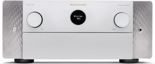 Marantz Cinema 40 Ενισχυτής Home Cinema 4K/8K 9.2 Καναλιών 125W/8Ω 165W/6Ω με HDR και Dolby Atmos Ασημί