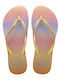 Gradient Sunset Damen-Flip-Flops Gelbe Pixel