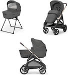 Inglesina Aptica Duo Verstellbar 2 in 1 Baby Kinderwagen Geeignet für Neugeborene Velvet Grey 10.4kg