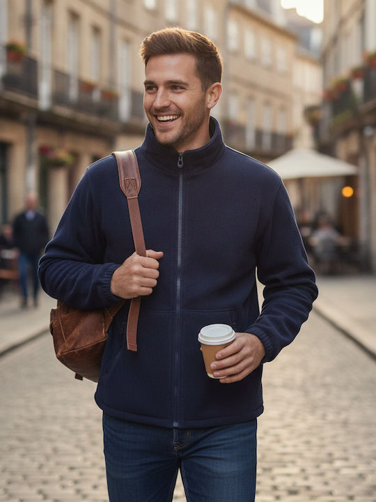 Result Herren Jacke Lässig Marineblau