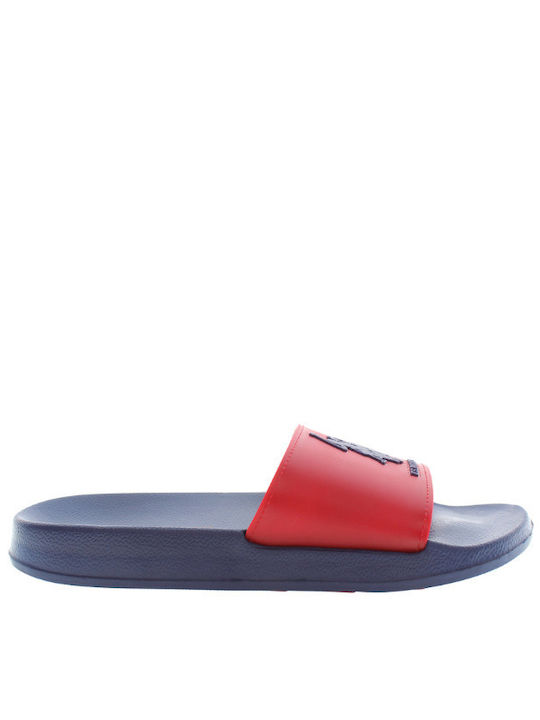 U.S. Polo Assn. Men's Slides Red