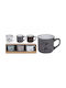 Koopman Ceramic Mug in Various Colours in Various Colours 100ml (Various Colours) 3 Pieces