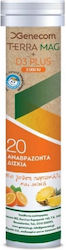 Genecom Terra Mag & D3 Plus Βιταμίνη 2000iu Orange Pineapple 20 αναβράζοντα δισκία Genecom Terra Mag & D3 Plus Βιταμίνη 2000iu Orange Pineapple 20 αναβράζοντα δισκία