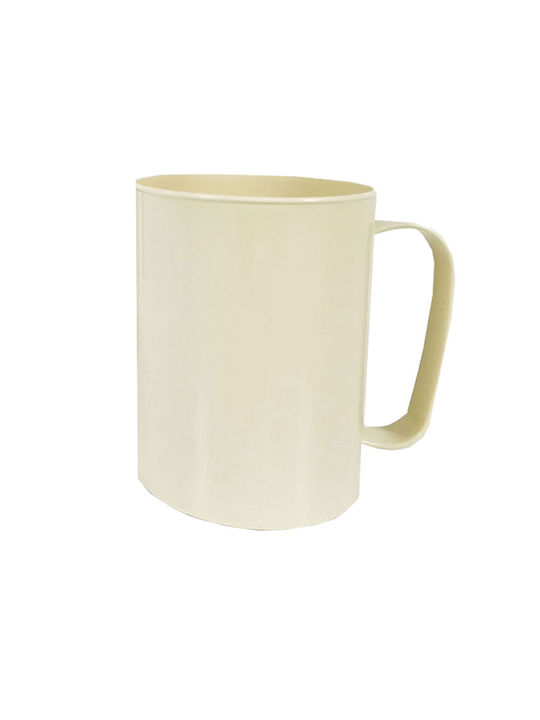 Plastic Cup Beige 400ml