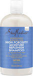 Shea Moisture High Porosity Moisture Replenish Σαμπουάν Λείανσης για Ξηρά Μαλλιά 384ml