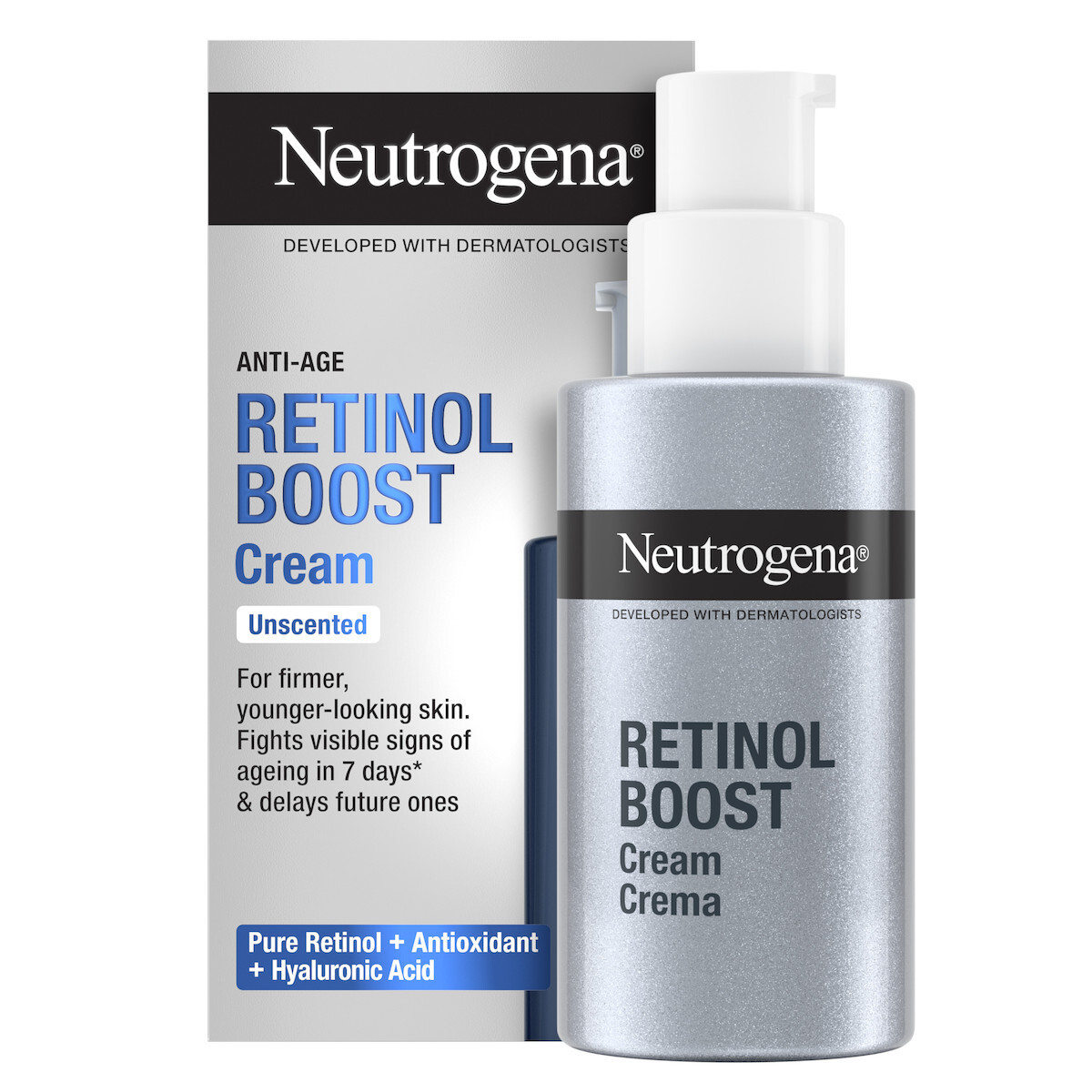 Neutrogena® Retinol Boost Face Cream Αντιγηραντική Κρέμα Προσώπου Με Καθαρή Ρετινόλη 50ml