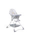 Lorelli Bonbon Foldable Highchair with Metal Frame & Fabric Seat Noble Grey Hippo