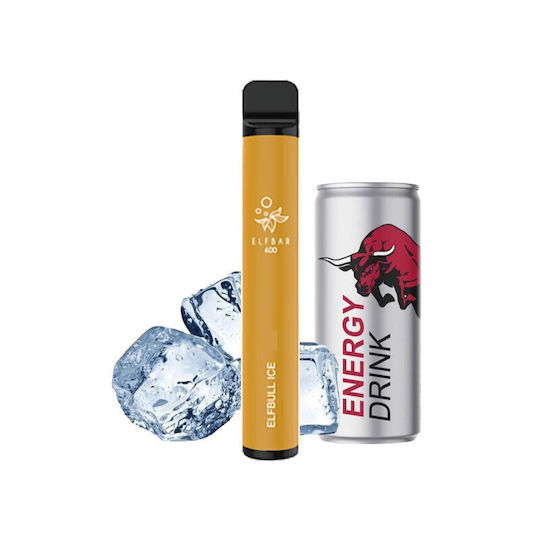 Elf Bar Електронна Цигара за Еднократна Употреба 600 Вдишвания Elfbull Ice 2мл 20мг Elfbull Ice Бежов 1бр