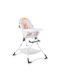 Lorelli Bonbon Foldable Highchair with Metal Frame & Fabric Seat Frosted Beige Balloon