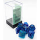 Chessex Gemini Luminary Polyhedral Dice Blue-Bl...