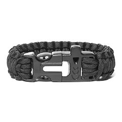 Gadget Master Survival Bracelet Black