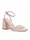 BEATRIS B790 NUDE PUMPS WITH RHINESTONES