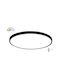 Fos me Ceiling Mount Light 80cm Black with Integrated LED