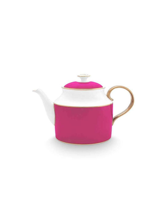 PiP Studio Chique Tea Set Porcelain Gold-Pink 1800ml 1pcs