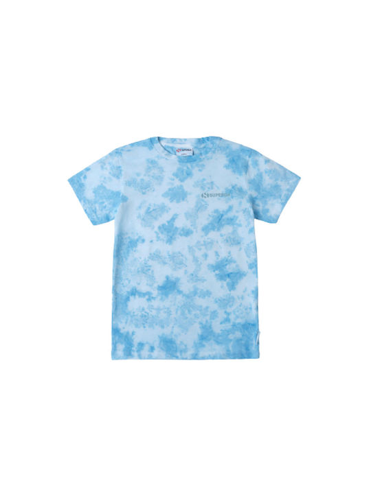 Superga Kids T-shirt Light Blue