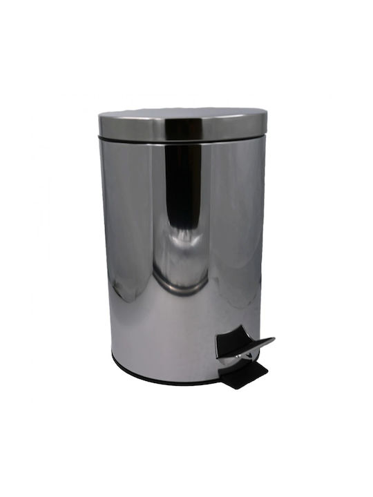 Klikareto Waste Bin Made of Inox Silver 20L