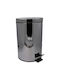 Klikareto Waste Bin Made of Inox Silver 20L
