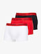 Ανδρικά Μποξεράκια Black/White/Red 3Pack