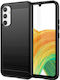 Hurtel Carbon Back Cover Σιλικόνης Μαύρο (Galax...