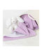 Borea Blanket Nursery Swaddling Blankets Baby Waffle Lilac 80x110cm