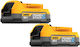 DEWALT Σετ 2 Μπαταριών Εργαλείου Λιθίου 18V με Χωρητικότητα 1.7Ah Powerstack