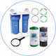 Aqua Filter BBCBKDFCBLS10 Συσκευή Φίλτρου Νερού Διπλή Κεντρικής Παροχής Διατομής 1'' με Ανταλλακτικό Φίλτρο Aqua Filter FCCBKDF GAC+KDF, Aqua Filter FCCBL-S Carbon