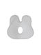 Kikka Boo Βρεφικό Μαξιλάρι Πλαγιοκεφαλίας Memory Foam Ergonomic Bunny Γκρι 25x28εκ.