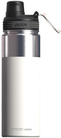Asobu Alpine Flask Μπουκάλι Θερμός Ανοξείδωτο BPA Free 530ml White