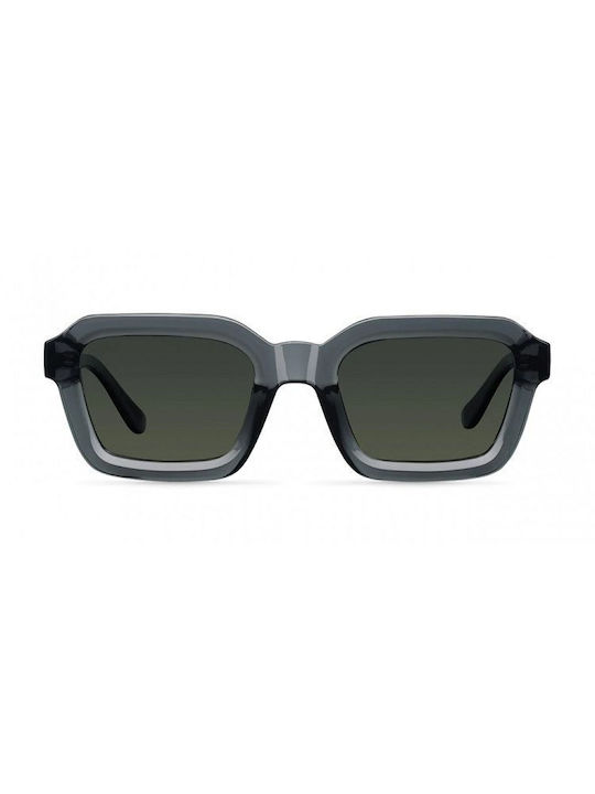 Meller Nayah Sunglasses with Fossil Olive Plastic Frame and Green Polarized Lens NAY-FOSSILOLI