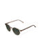 Meller Chauen Sunglasses with Taupe Olive Plastic Frame and Green Polarized Lens