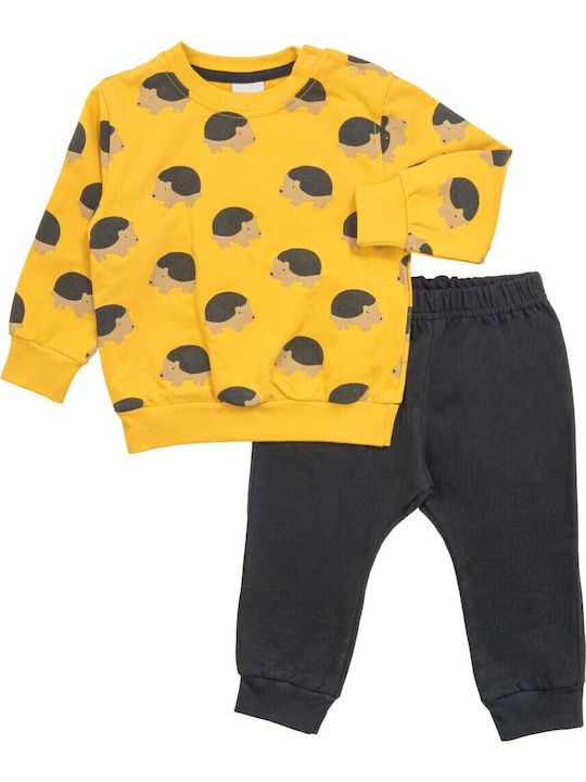 Funky Kids Sweatpants Set Yellow
