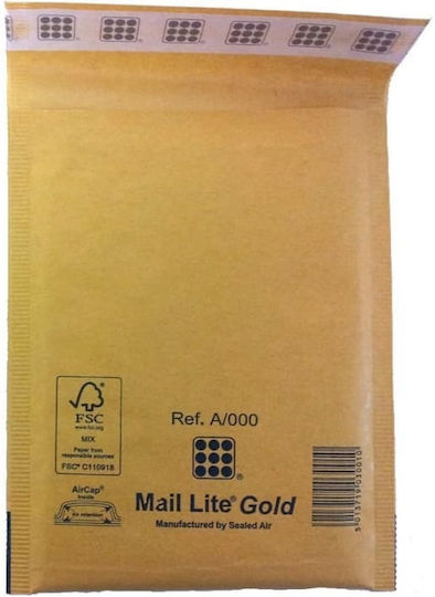 Aerofile Set of Envelopes Bag Type with Bubble Wrap 10pcs in Yellow Color