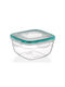 Chios Hellas Microwave Plastic Lunch Box Transparent 1000ml