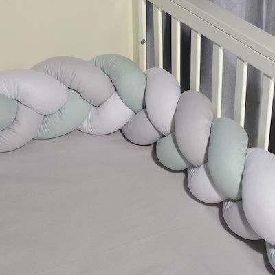 Baby Oliver Crib Bumpers Braided Inside Multicolour 20x200cm