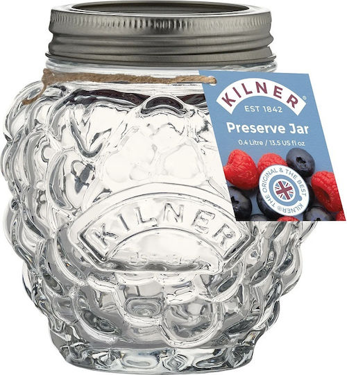 KIlner Kilner Berry Fruit Ваза За Обща Употреба с Капак Стъклена Прозрачна 400 мл