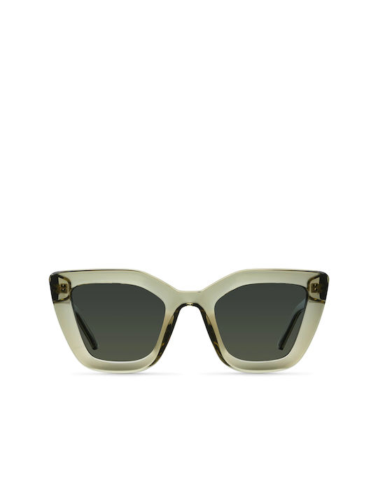 Meller Azalee Дамски Слънчеви очила с Пясъчна маслина Пластмасов Рамка и Зелен Поляризирани Леща AZ-SANDOLI