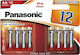 Panasonic Pro Power Алкални Батерии AA 1.5V 12бр