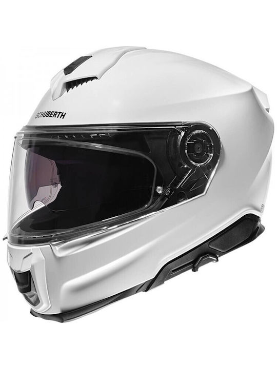 Schuberth Full Face Helmet with Pinlock and Sun Visor ECE 22.06 Glossy White SCH-S3-WH