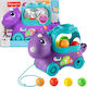 Mattel Дърпаща играчка Poppin Triceratops с музика и звуци за 12++ месеца