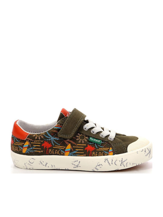 Kickers Gody Παιδικά Sneakers με Σκρατς Kaki Surf